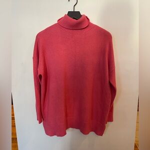 $10 SALE!!!  ANN TAYLOR Turtleneck Sweater in Pink Sz Petite L